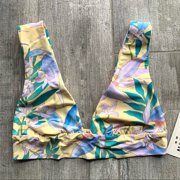 🔥🔥BILLABONG - LOVE PALMS PLUNGE BIKINI TOP🔥🔥 - Picture 4 of 8